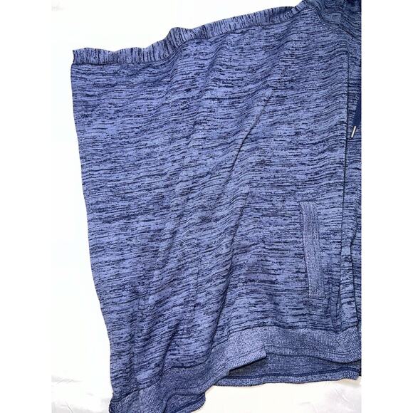 ATHLETA Sweatshirt Size S Blue Heathered Techie Blissful Hooded Poncho Pullover - Picture 4 of 16